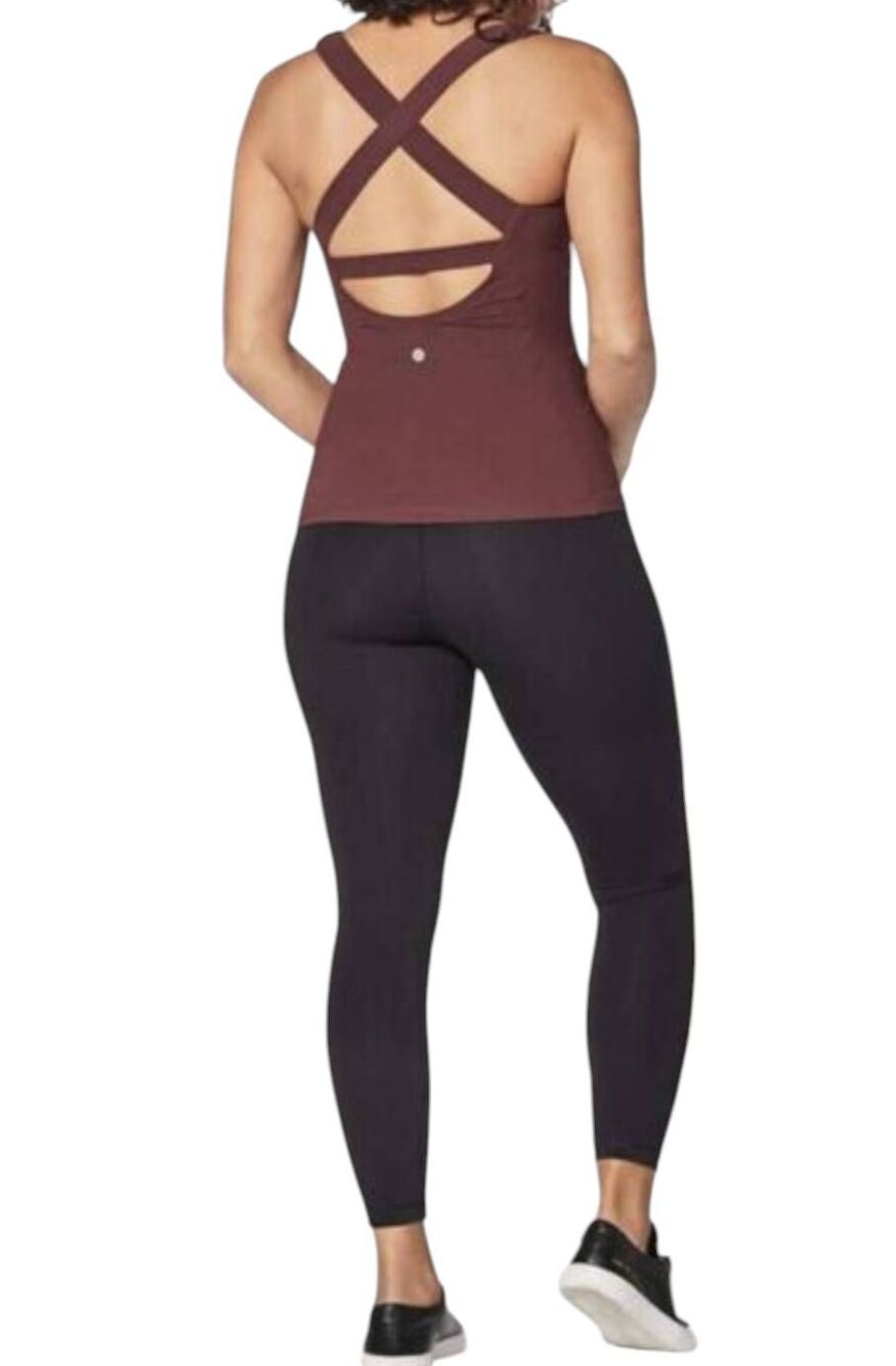 LULULEMON ATHLETICA Long Breath 2-In-1 Tank 'Light Support For B/C Cup Size 8
